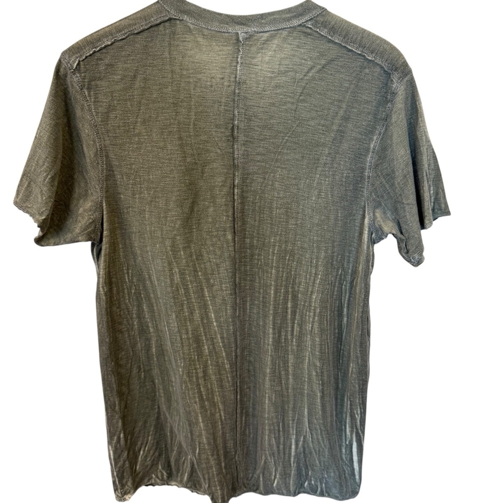 Affliction Standard Series Vneck Graphic Vintage Wash Tee Mens Size Medium Green - Picture 2 of 10